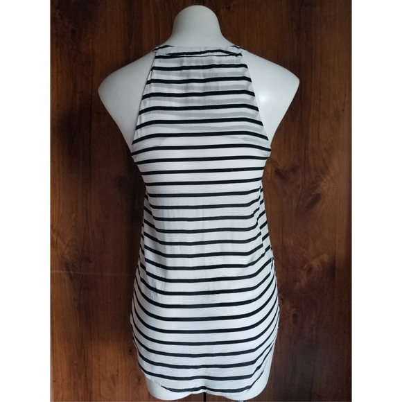 Olivaceous Striped Silk Top - Picture 3 of 6